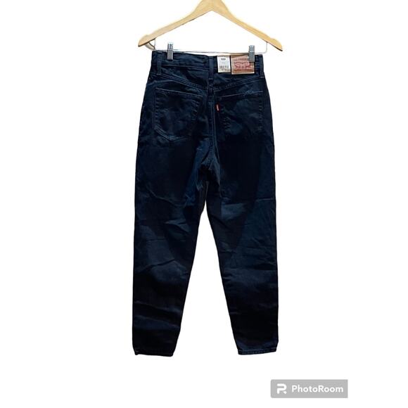 Levi's Women's High Waisted Mom Jeans, Black Destructed, 26 x 27 - Picture 3 of 12